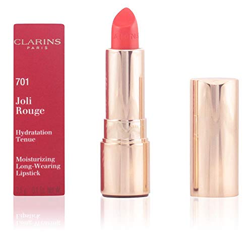 Clarins Joli Rouge Lipstick - Barra de labios, color 744-soft plum, 3,5 gr
